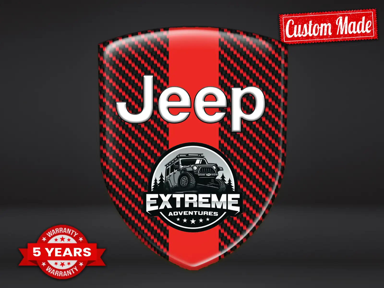 Jeep Etiqueta Impermeable Máximo Duradero Estilo Pro Diseño